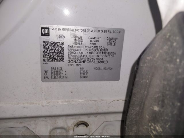 2025 CHEVROLET EQUINOX 3GNAXHEG5SL169013 Photo 8