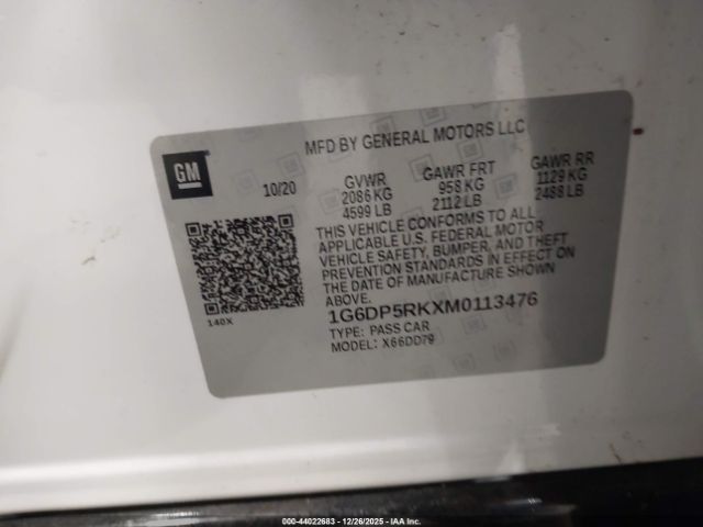 2021 CADILLAC CT5 1G6DP5RKXM0113476 Photo 8