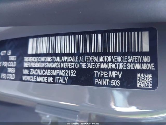 2021 JEEP RENEGADE ZACNJCAB3MPM22152 Photo 8