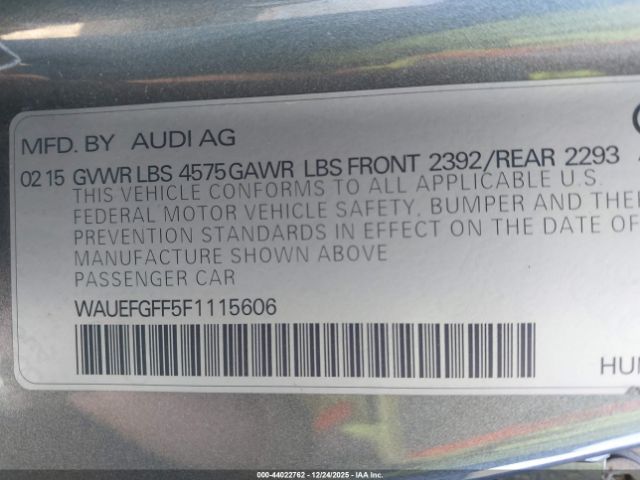 2015 AUDI A3 WAUEFGFF5F1115606 Photo 8