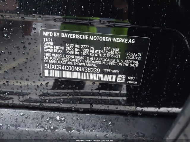 2022 BMW X5 5UXCR4C00N9K38339 Photo 8
