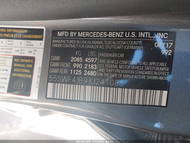 2018 MERCEDES-BENZ C 300 55SWF4JB9JU241086 Photo 8