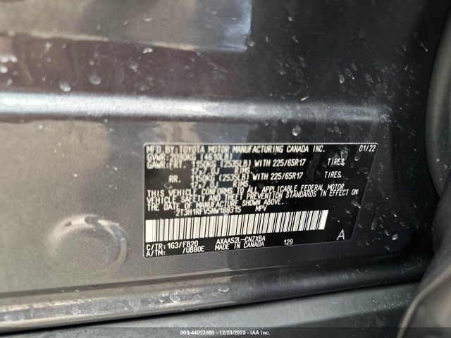 2022 TOYOTA RAV4 2T3H1RFV5NW188315 Photo 8