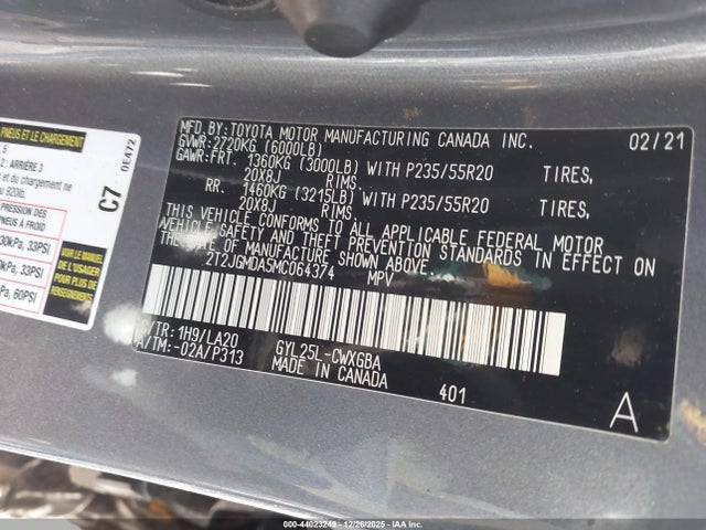 Продаж на аукціоні авто 2021 Lexus Rx 450h, vin: 2T2JGMDA5MC064374, номер лоту: 44023249