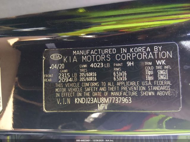 2021 KIA SOUL KNDJ23AU8M7737963 Photo 8