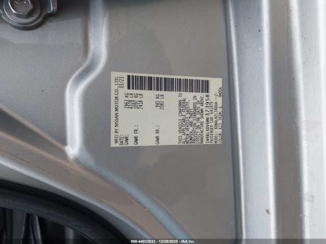1N4BL4DV6MN373958 Nissan Altima Sv Fwd