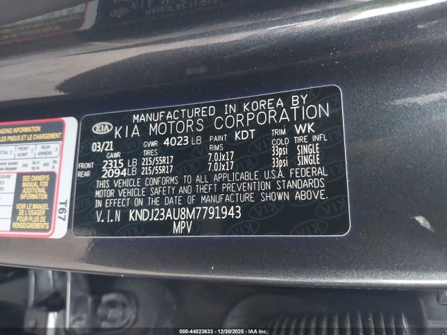 KNDJ23AU8M7791943 KIA SOUL S