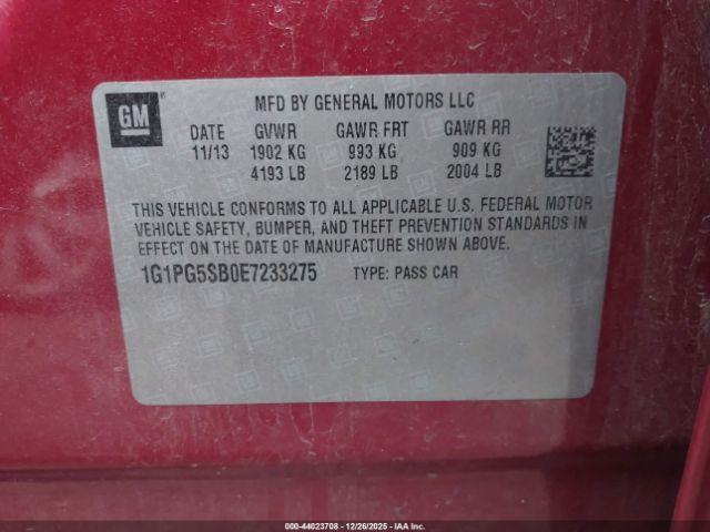 2014 CHEVROLET CRUZE 1G1PG5SB0E7233275 Photo 8