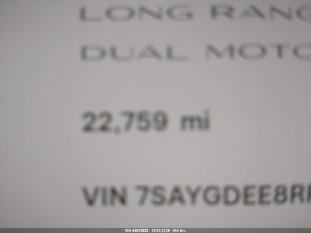 2024 Tesla Model Y Long Range Dual Motor All-wheel Drive მანქანა იყიდება აუქციონზე, vin: 7SAYGDEE8RF150904, აუქციონის ნომერი: 44023823