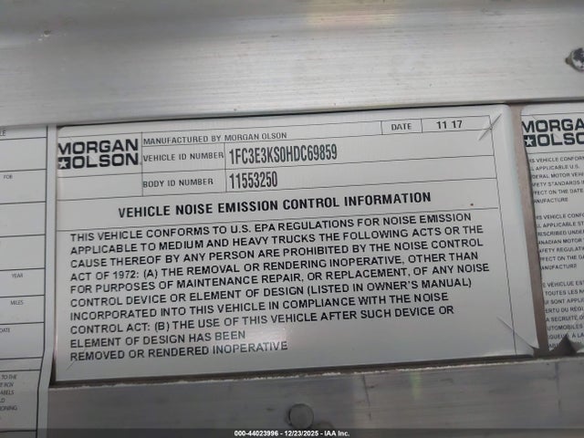 Ford E-350 Stripped 2017 1FC3E3KS0HDC69859 Image 8