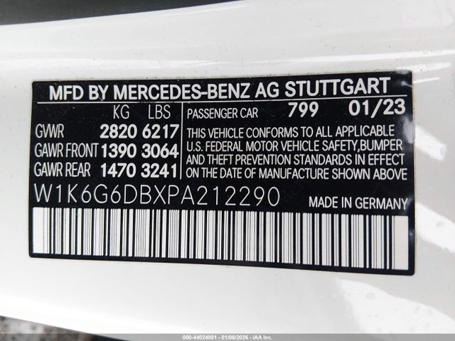 W1K6G6DBXPA212290 Mercedes-Benz S 500 4matic