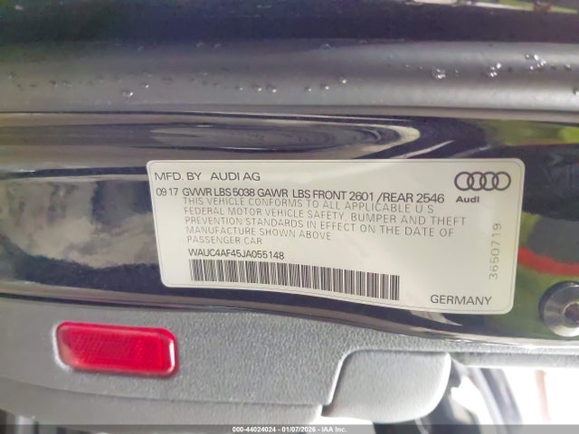 2018 AUDI S4 WAUC4AF45JA055148 Photo 8