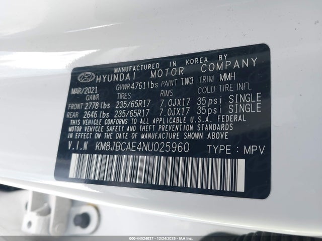Hyundai TUCSON SEL 2022 KM8JBCAE4NU025960 Image 9