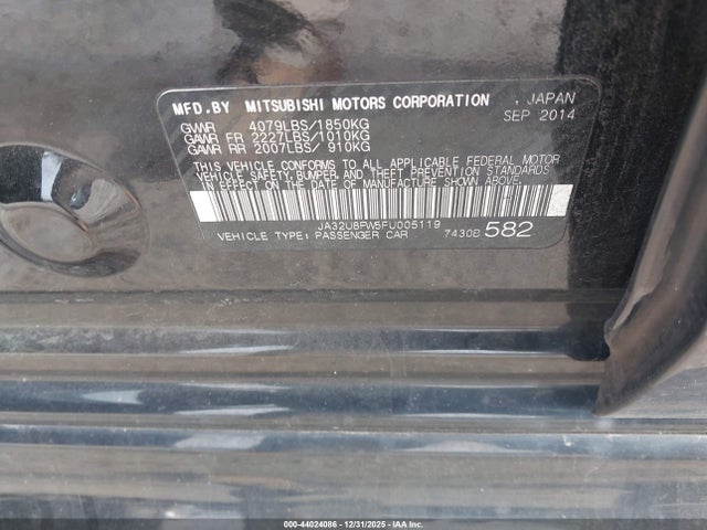 2015 MITSUBISHI LANCER JA32U8FW5FU005119 Photo 8