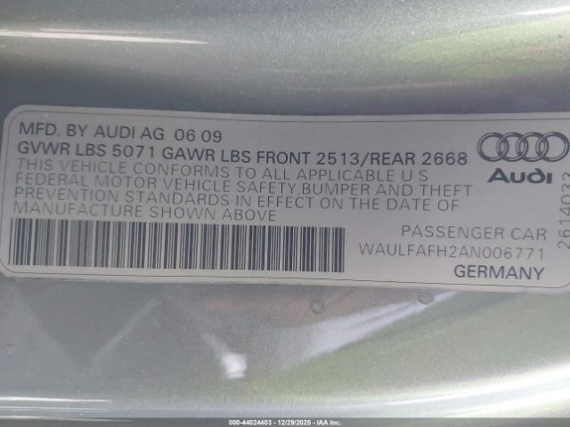 2010 AUDI A5 WAULFAFH2AN006771 Photo 8