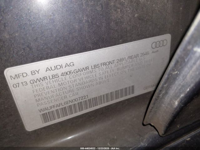 2014 AUDI A4 WAUFFAFL6EN007221 Photo 8