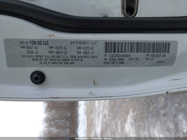 Aukcja sprzedaży 2017 Chrysler 300 Limited Awd, vin: 2C3CCARG5HH648620, numer aukcji: 44024557