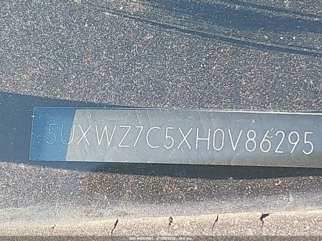 5UXWZ7C5XH0V86295 BMW X3 Sdrive28i