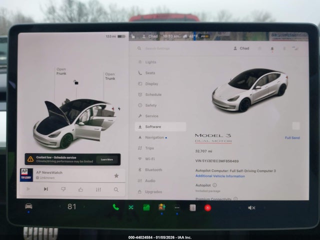 2021 TESLA MODEL 3 5YJ3E1EC3MF856469 Photo 6