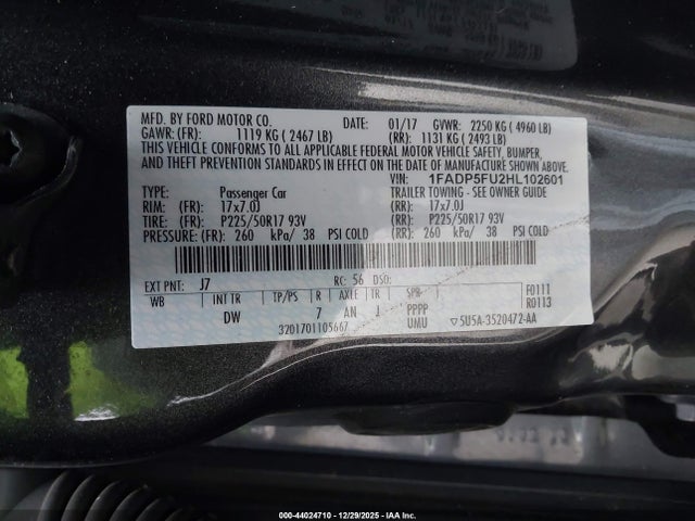 2017 FORD C-MAX ENERGI 1FADP5FU2HL102601 Photo 8