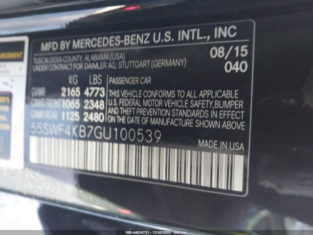2016 MERCEDES-BENZ C 300 55SWF4KB7GU100539 Photo 8
