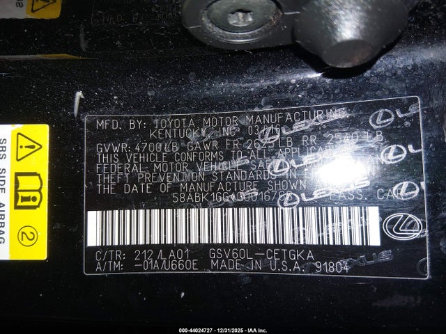 2016 LEXUS ES 350 58ABK1GG4GU016768 Photo 8