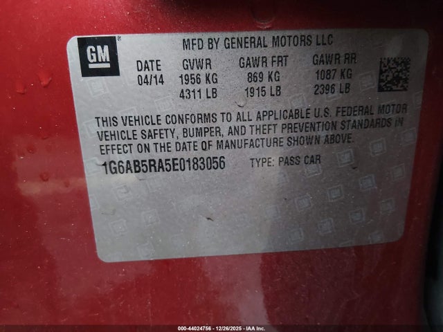 2014 CADILLAC ATS 1G6AB5RA5E0183056 Photo 8