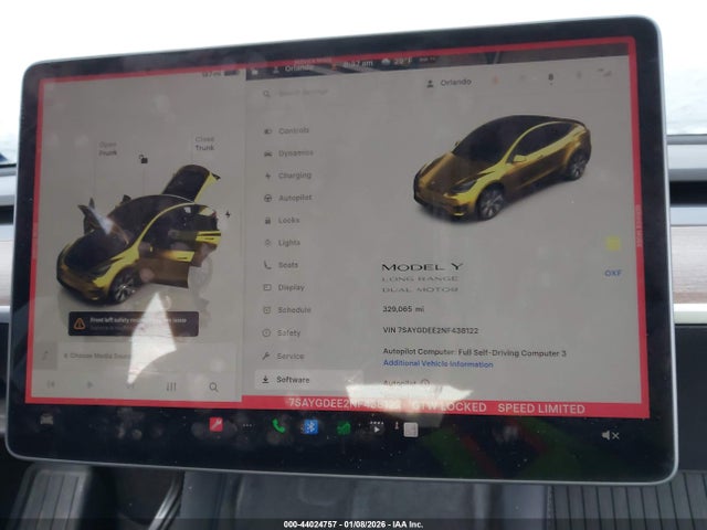 2022 TESLA MODEL Y 7SAYGDEE2NF438122 Photo 6