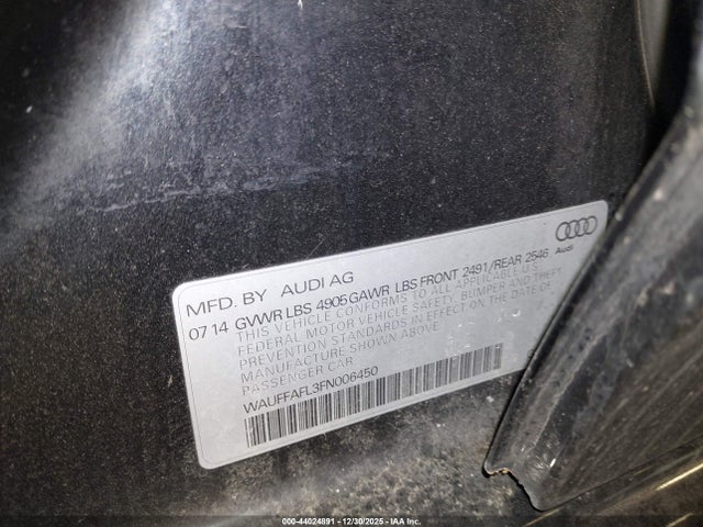 Продаж на аукціоні авто 2015 Audi A4 2.0t Premium, vin: WAUFFAFL3FN006450, номер лоту: 44024891