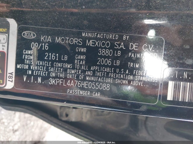 Продаж на аукціоні авто 2017 Kia Forte Lx, vin: 3KPFL4A76HE055088, номер лоту: 44024932