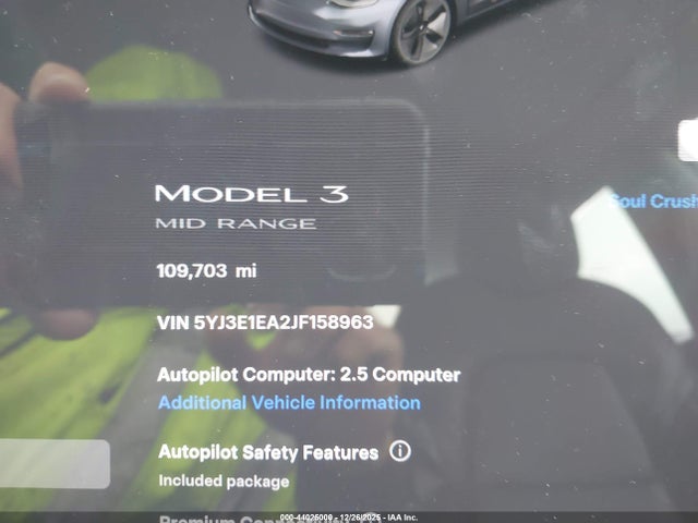 2018 TESLA MODEL 3 5YJ3E1EA2JF158963 Photo 6