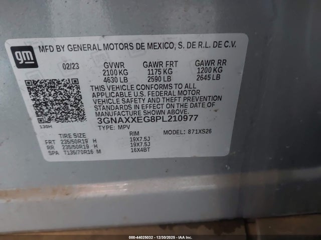 Chevrolet Equinox Awd Premier 2023 3GNAXXEG8PL210977 Image 9