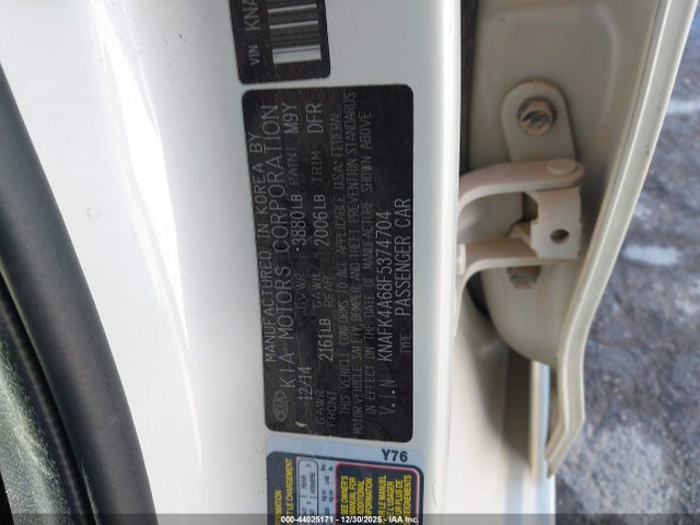 Aukcja sprzedaży 2015 Kia Forte Lx, vin: KNAFK4A68F5374704, numer aukcji: 44025171