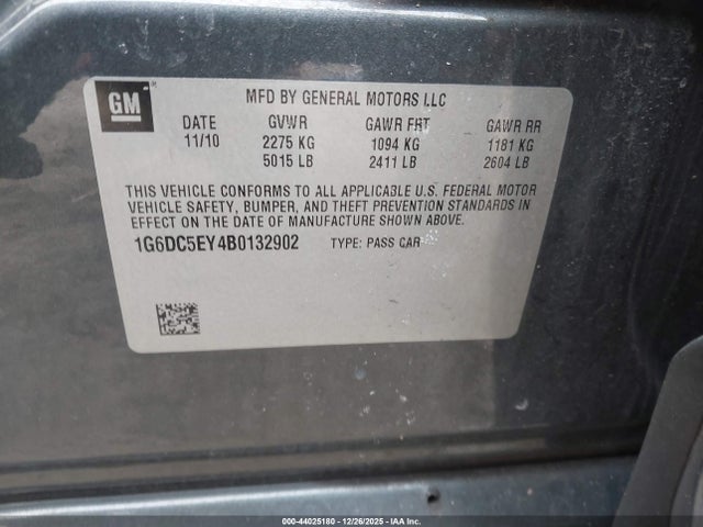 2011 CADILLAC CTS 1G6DC5EY4B0132902 Photo 8