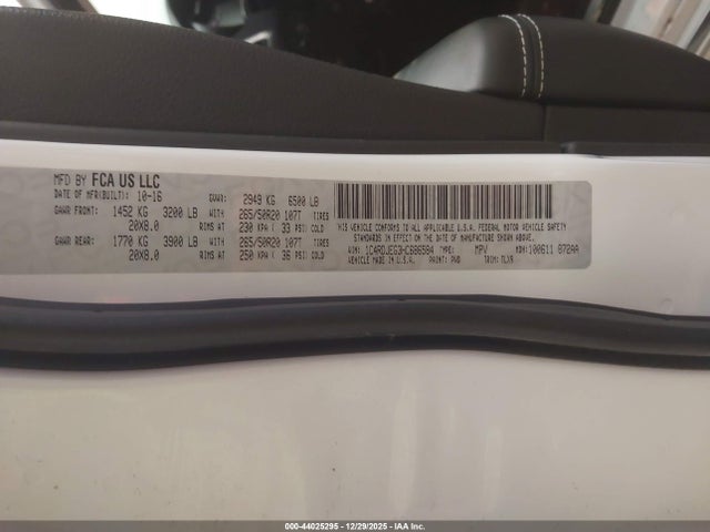 Dodge Durango Citadel Awd 2017 1C4RDJEG3HC686584 Image 9