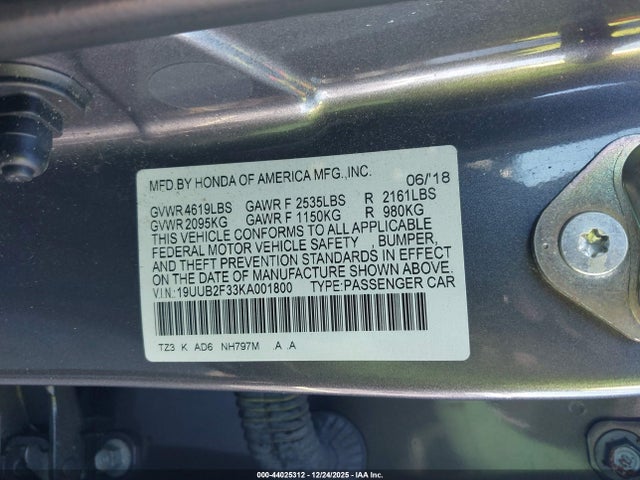 2019 ACURA TLX 19UUB2F33KA001800 Photo 8