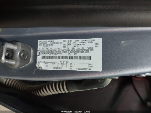 2022 FORD ESCAPE 1FMCU9CZ4NUB29385 Photo 8