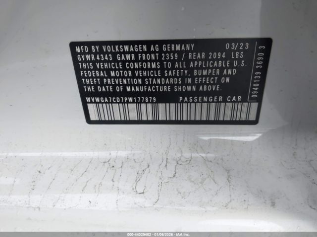 2023 VOLKSWAGEN GOLF GTI WVWGA7CD7PW177879 Photo 8
