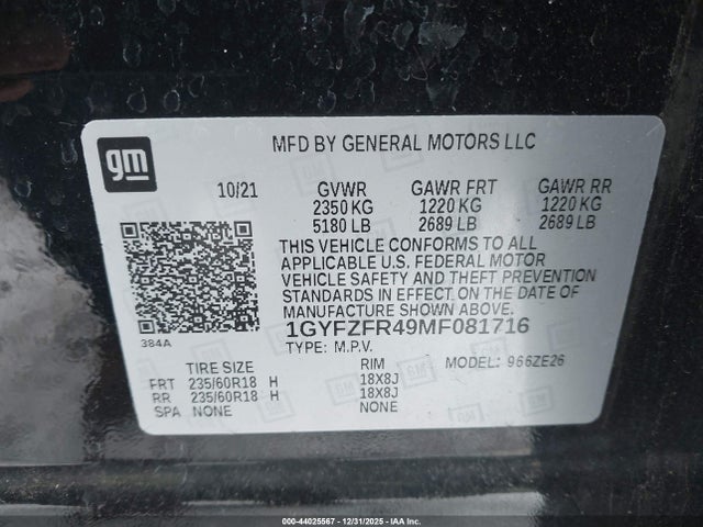 2021 CADILLAC XT4 1GYFZFR49MF081716 Photo 8