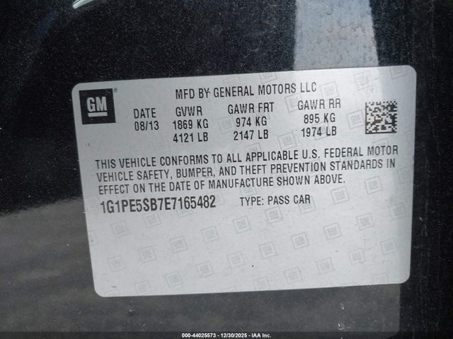 Chevrolet Cruze 2lt Auto 2014 1G1PE5SB7E7165482 Image 9
