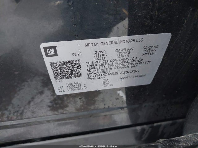 2020 CADILLAC XT6 1GYKPDRS2LZ206706 Photo 8