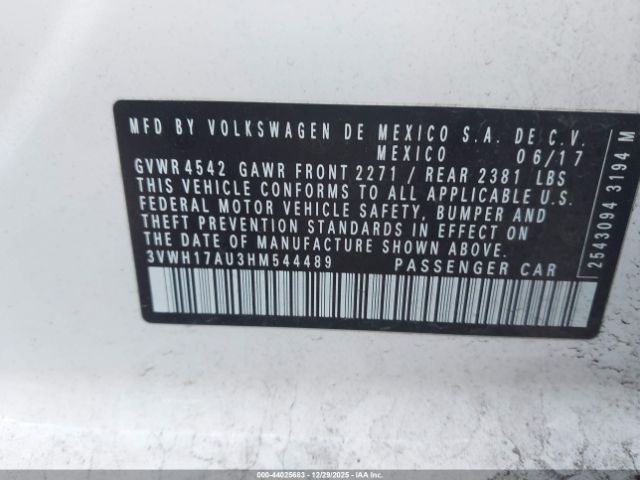 2017 VOLKSWAGEN GOLF ALLTRACK 3VWH17AU3HM544489 Photo 8