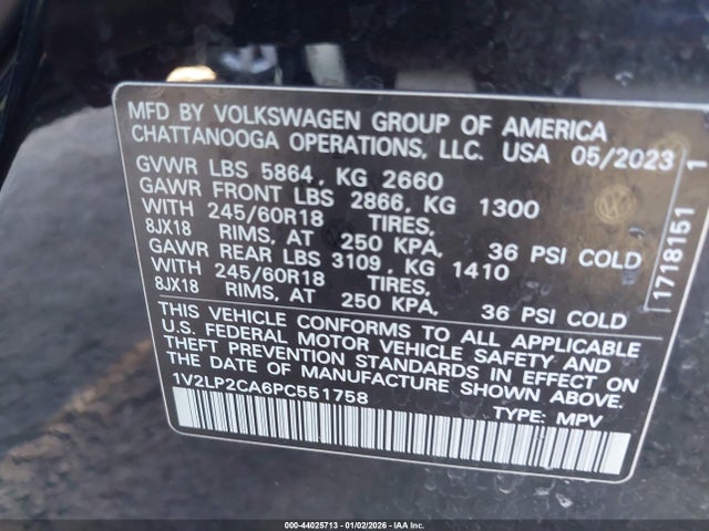 Volkswagen Atlas 2.0t Se 2023 1V2LP2CA6PC551758 Image 9