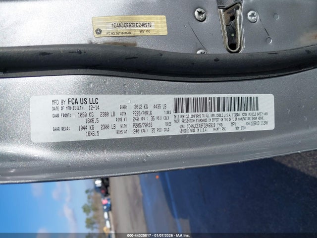 2015 JEEP COMPASS 1C4NJCEA3FD246919 Photo 8