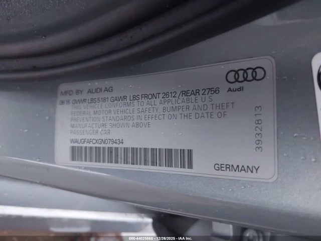 2016 AUDI A6 WAUGFAFCXGN079434 Photo 8