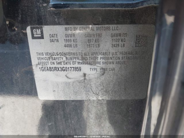 2016 CADILLAC ATS 1G6AB5RX3G0177859 Photo 8