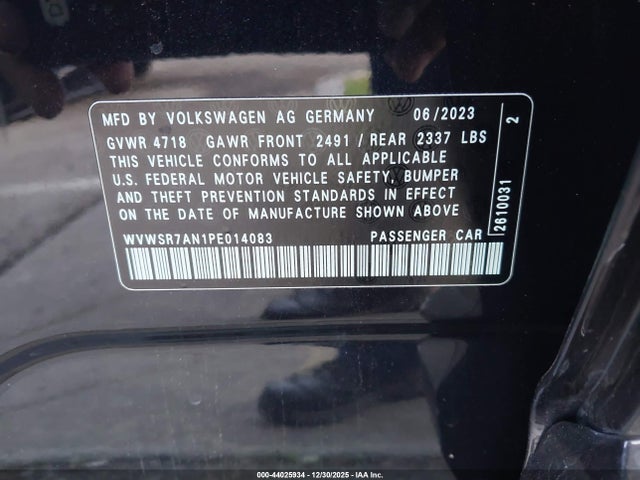 WVWSR7AN1PE014083 Volkswagen Arteon 2.0t Se R-line