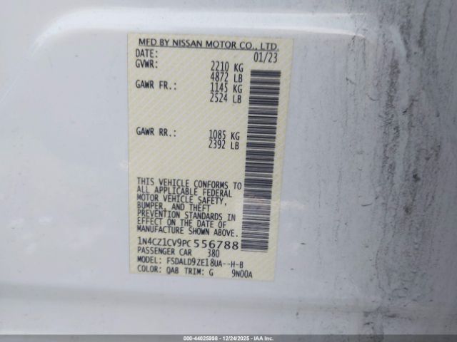 2023 NISSAN LEAF 1N4CZ1CV9PC556788 Photo 8
