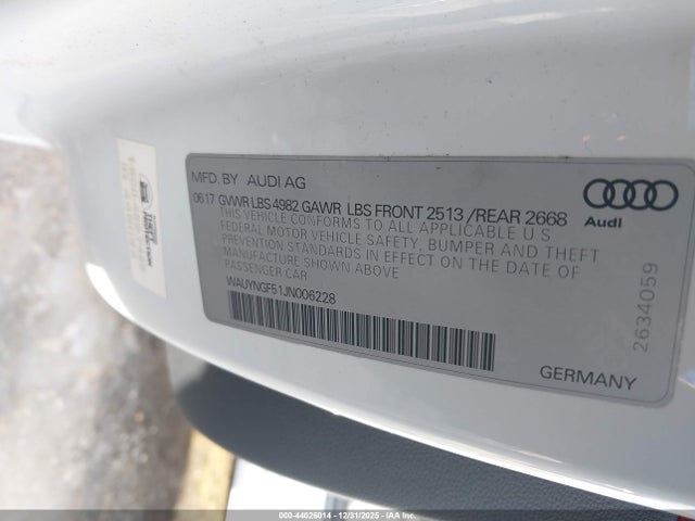 2018 AUDI A5 WAUYNGF51JN006228 Photo 8