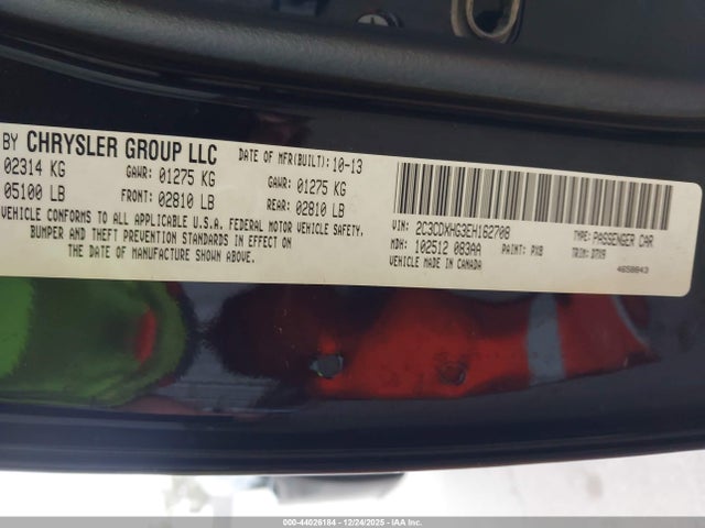 Dodge Charger Sxt 2014 2C3CDXHG3EH162708 Image 9